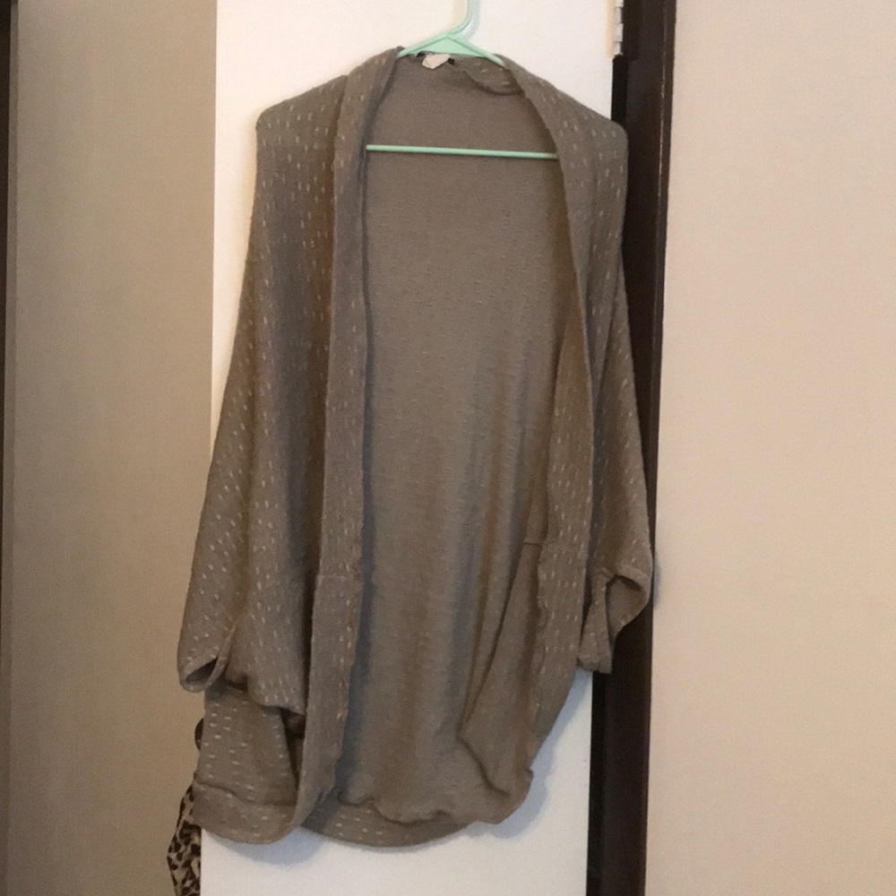 Deb slouchy brown cardigan one size